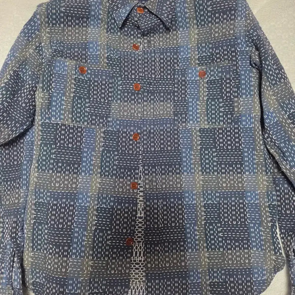 [BUNJANG] Studio D'Artisan Sashiko Shirt / 스튜디오 다치산 사시코 셔츠