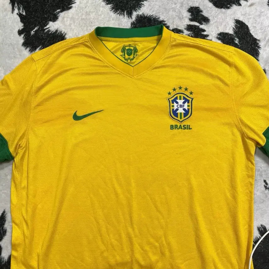 [BUNJANG] Nike Brazil 10-11 Home Soccer Jersey Yellow XL / 나이키 브라질 10-11 홈 유니폼 옐로우 XL