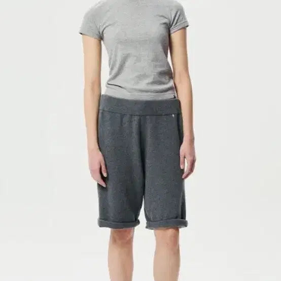 [BUNJANG] Extreme Cashmere Knit Shorts Grey / 익스트림 캐시미어 니트 쇼츠 그레이