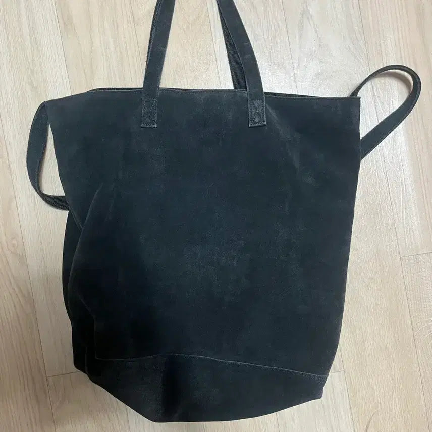 [BUNJANG] SERIES Suede Eco Bag Tote Bag Black / 시리즈 스웨이드 에코백 토트백 블랙