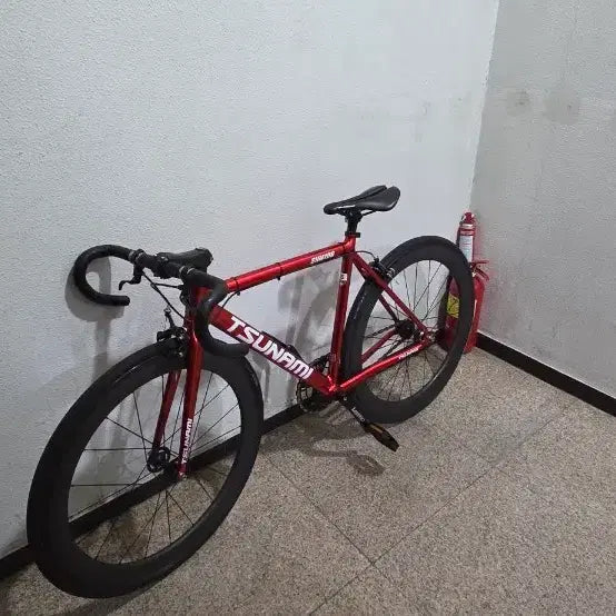 [BUNJANG] Tsunami Red Wine Size S Bicycle Frame / 쓰나미 레드와인 판/대