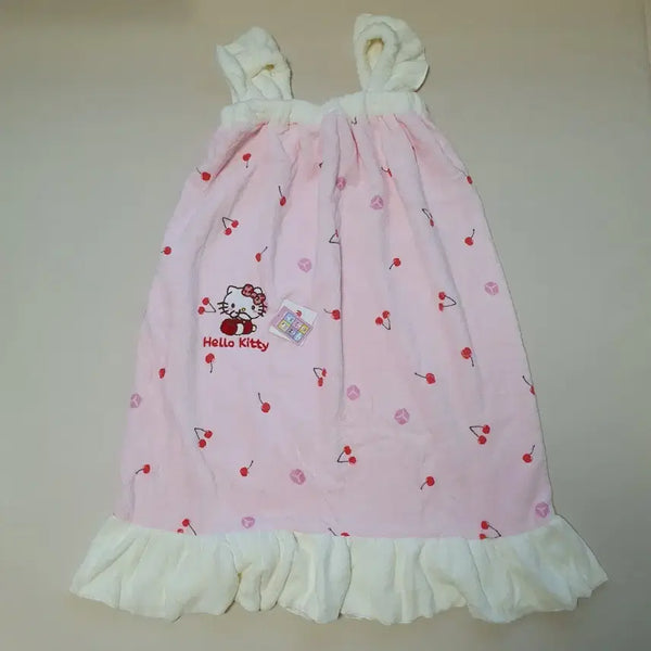 [BUNJANG] Hello Kitty Pink Printed Shower Gown - New / 헬로키티 원피스 샤워가운 새상품