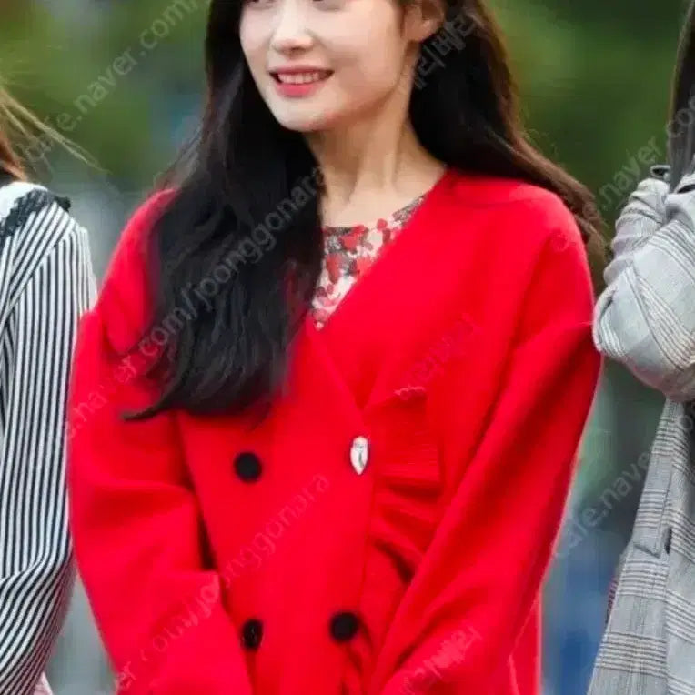 [BUNJANG] Lucky Chouette Red Cardigan / (여름타임세일) 럭키슈에뜨] 레드 가디건