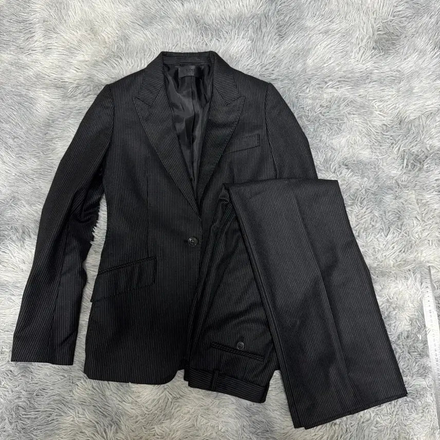 [BUNJANG] Time (Hansem) Women's Striped Wool Suit - Slim 55 Size / 한섬 타임 스트라이프 여성 울 수트 76-90-160 (슬림55)사이즈