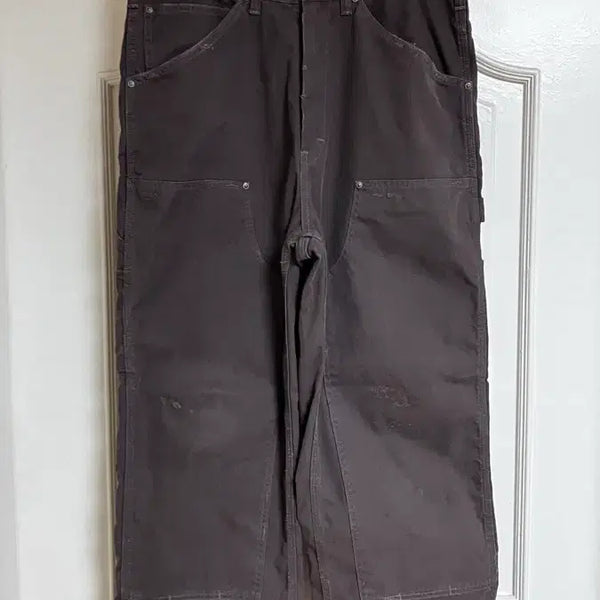 [BUNJANG] Khakis Washed Carpenter Pants Brown / [M]카키스 워시드 카펜터 팬츠 브라운