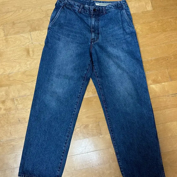 [BUNJANG] Pottery One Washed Wide Denim Pants Size 5 / 포터리 원워시드 와이드데님 사이즈5