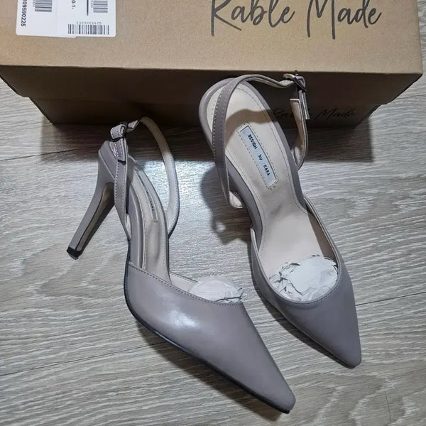 [BUNJANG] Strap Heel Shoes Gray Size 245 / 스트랩힐 구두 그레이 색상 245