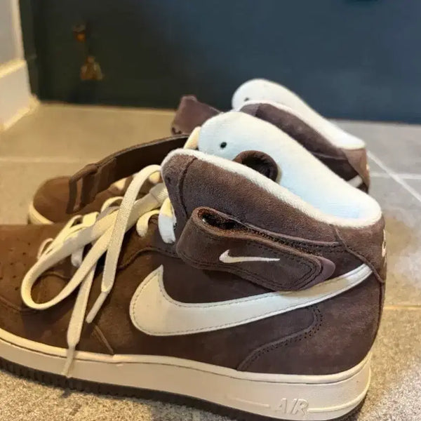 [BUNJANG] Nike Air Force 1 Mid 'Chocolate' Sneakers / 나이키 에어포스 미드 초콜릿