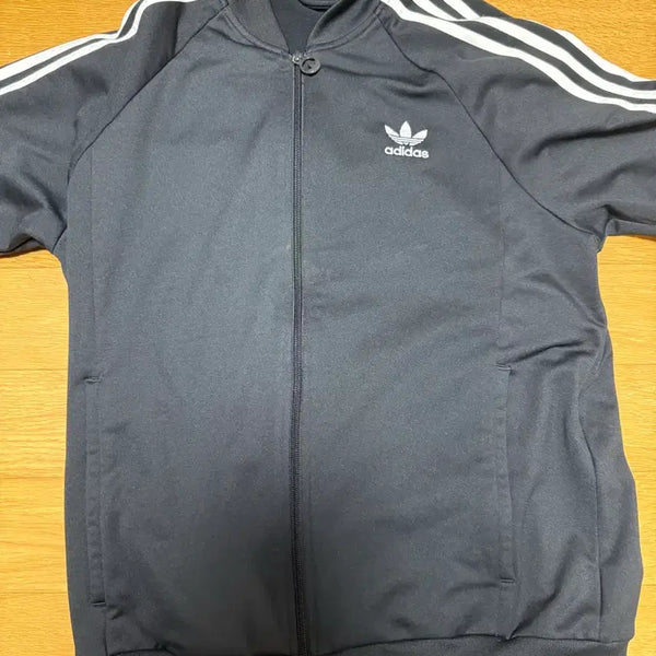[BUNJANG] Adidas Black Track Top Jersey / 아디다스 검정 트랙탑 져지 100