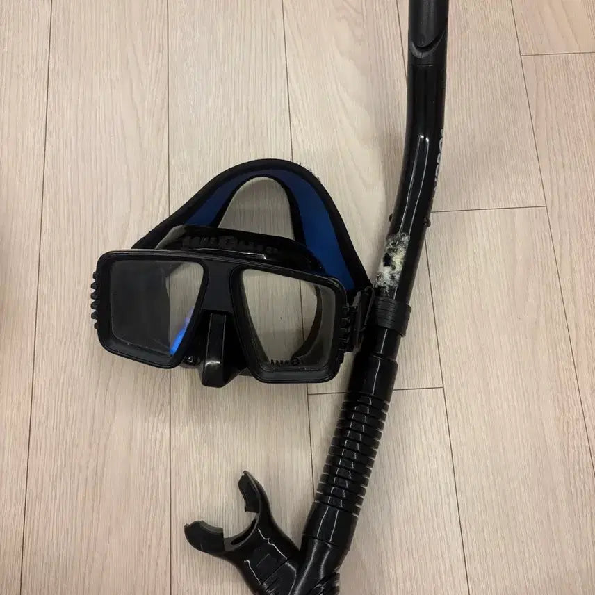 [BUNJANG] Snorkel Mask Set with Strap Cover / 마스크 스노클 세트