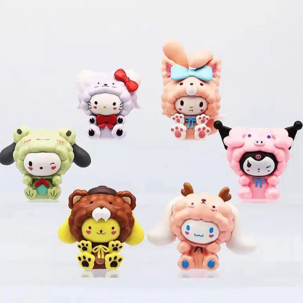 [BUNJANG] Sanrio Cosplay Figure 6종 Bundle Set / 산리오 코스프레 피규어 미개봉 6종 세트로 일괄 판매합니다.