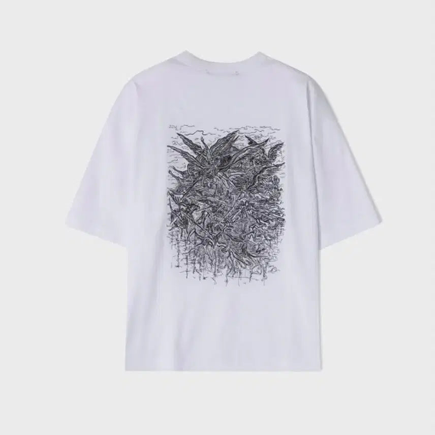 [BUNJANG] Songzio Homme Embroidered Short Sleeve T-Shirt (Size 50/105) / [새상품]송지오옴므 자수 반팔 50(105)