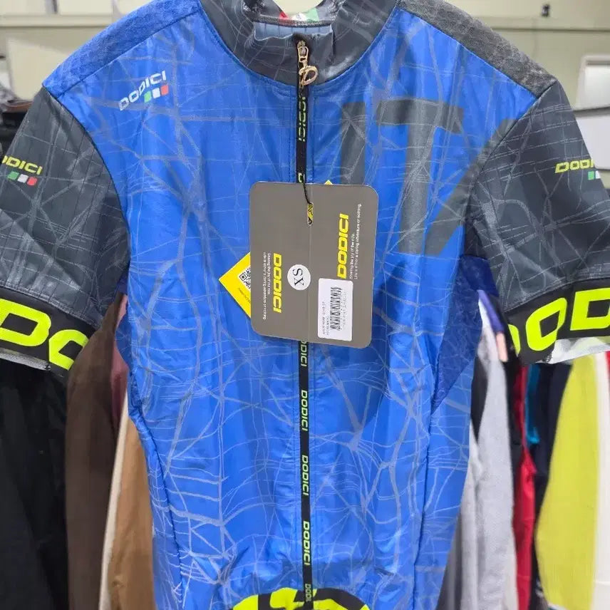 [BUNJANG] Dodici Short Sleeve Cycling Jersey Blue/Gray XS / 도디치 반팔의류 블루/그레이 XS