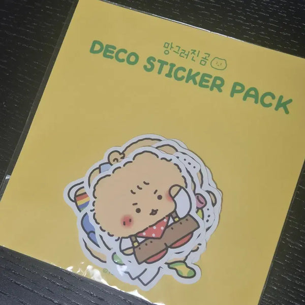 [BUNJANG] Mang-geureojin-gom (Crumpled Bear) Decor Sticker Pack 'Mang-gomi's Closet' / 망그러진곰 데코스티커팩 망곰이의 옷장