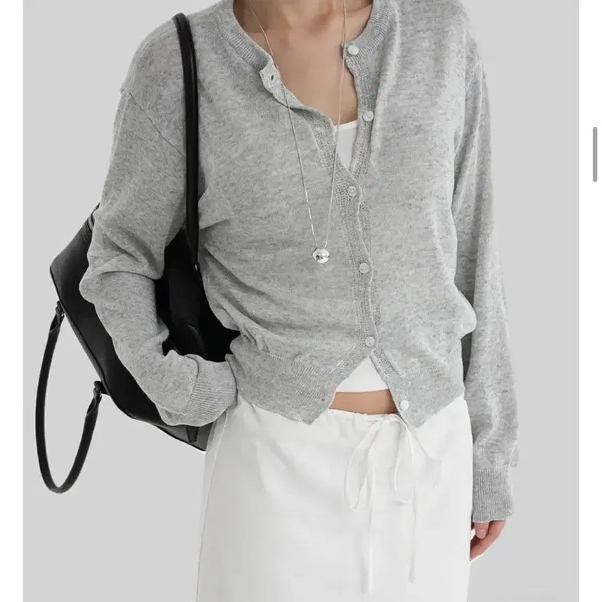 [BUNJANG] Autumn Gray Summer Cardigan / 어텀 그레이 썸머 가디건