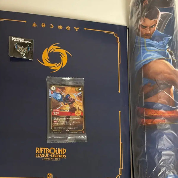 [BUNJANG] MSI 2026 Jinx Card, Binder, Yasuo Desk Mat, Challenger Badge Bundle / MSI 대전 2026 징크스카드+바인더+장패드(야스오)+챌린저뱃지