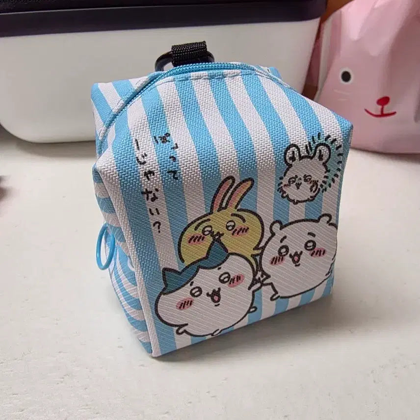 [BUNJANG] Chiikawa Striped Pouch / 치이카와  파우치