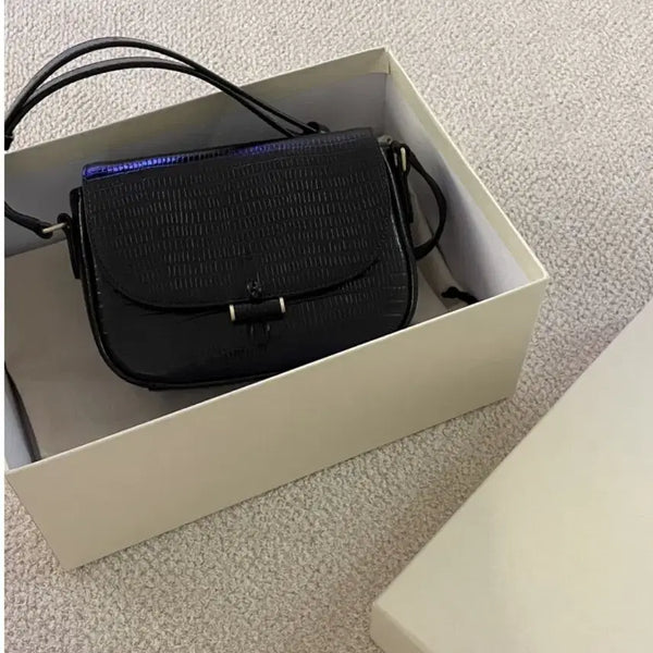 [BUNJANG] Tuttie Cabillo Mini Lizard Crossbody Bag Black / 투티에 카비요 미니 리자드 블랙
