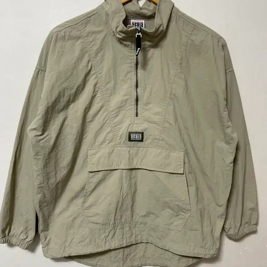 [BUNJANG] SPRIS 95 Nylon Half-Zip Loose Fit Anorak Top / 95 SPRIS 나일론 반집업 루즈핏 아노락 상의 정품
