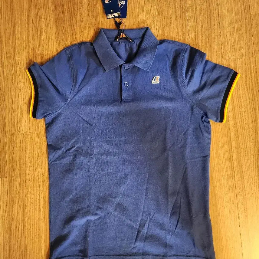 [BUNJANG] K-Way Blue Short Sleeve Polo Shirt / 새상품 K-WAY 까웨 블루색 반팔 카라티입니다