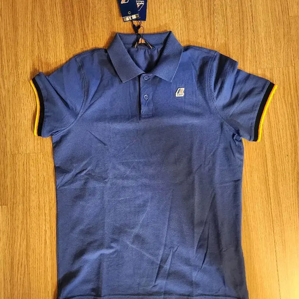 [BUNJANG] K-Way Blue Short Sleeve Polo Shirt / 새상품 K-WAY 까웨 블루색 반팔 카라티입니다