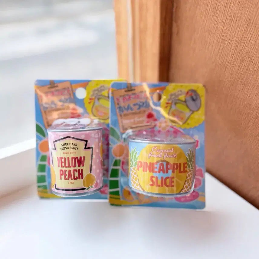 [BUNJANG] Japanese Pineapple & Peach Can Toy Set / 일본 귀요미 파인애플, 복숭아 통조림 장난감 2종 세트