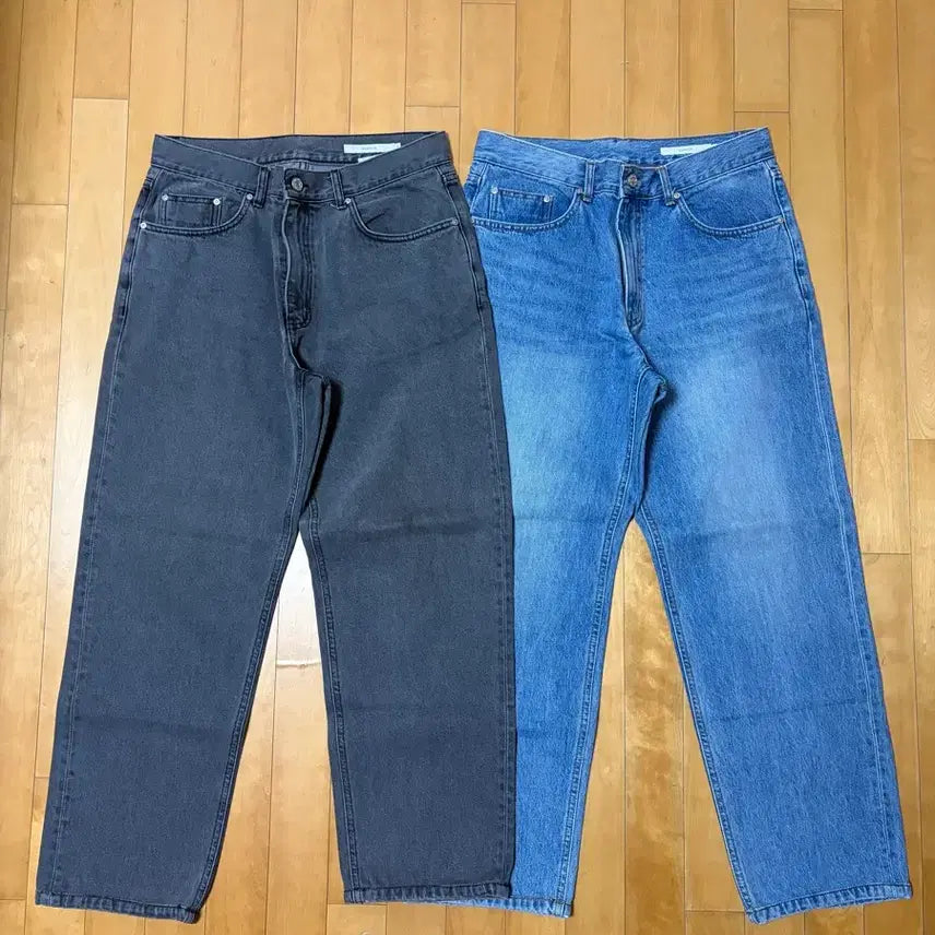 [BUNJANG] Shutter First Edition Denim Pants (M, Light Blue/Dark Grey) / 셔터 퍼스트 에디션 데님 m사이즈(라이트 블루, 다크 그레이)