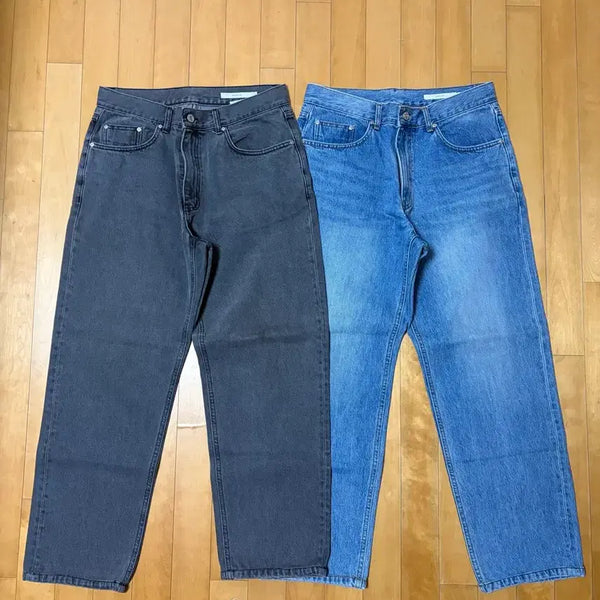 [BUNJANG] Shutter First Edition Denim Pants (M, Light Blue/Dark Grey) / 셔터 퍼스트 에디션 데님 m사이즈(라이트 블루, 다크 그레이)