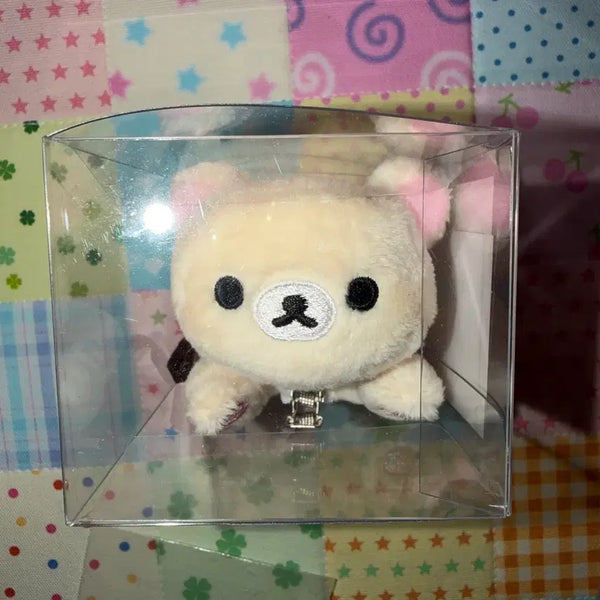 [BUNJANG] Rilakkuma Korilakkuma Plush Hairpin / 코리락 헤어핀