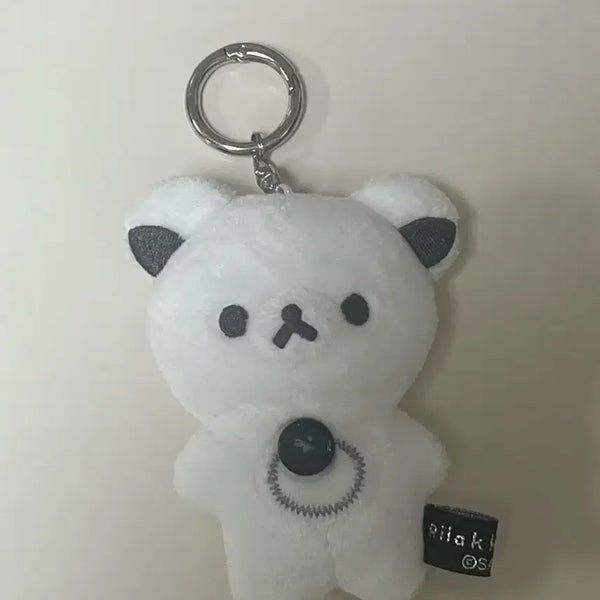 [BUNJANG] Rilakkuma Monochome Korilakkuma Doll Keychain / 리락쿠마 모노크롬 코리락쿠마 인형키링
