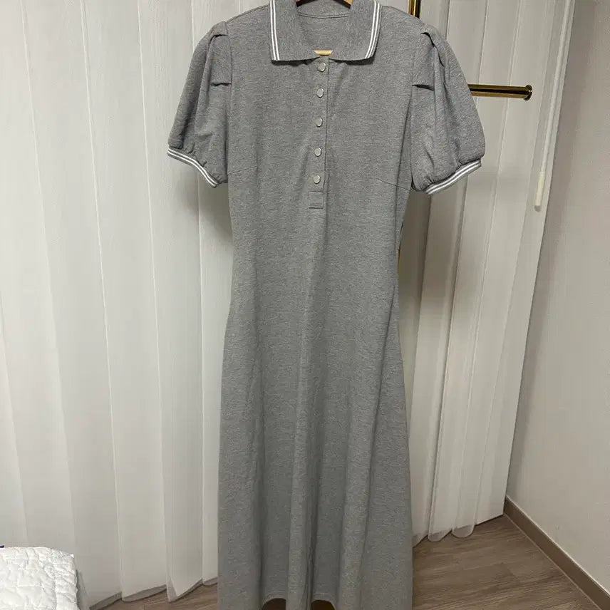 [BUNJANG] JULLOG Short Sleeve Long Dress / 줄로그 반팔 롱 원피스