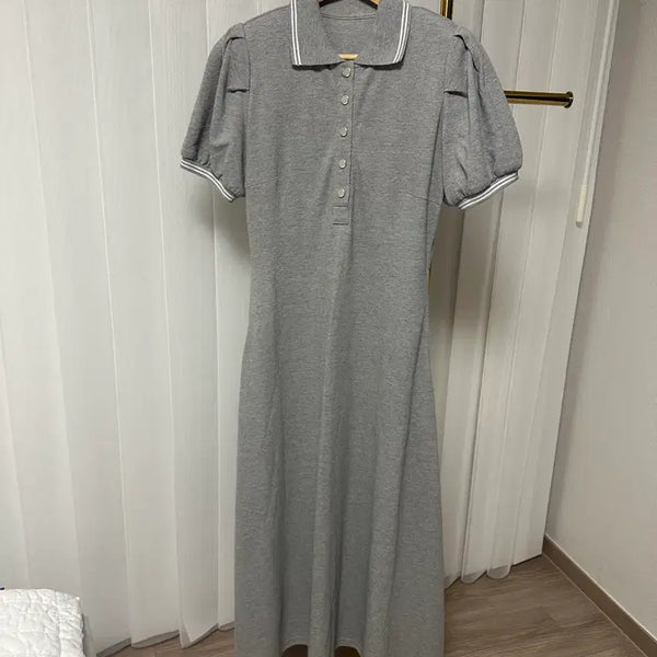 [BUNJANG] JULLOG Short Sleeve Long Dress / 줄로그 반팔 롱 원피스