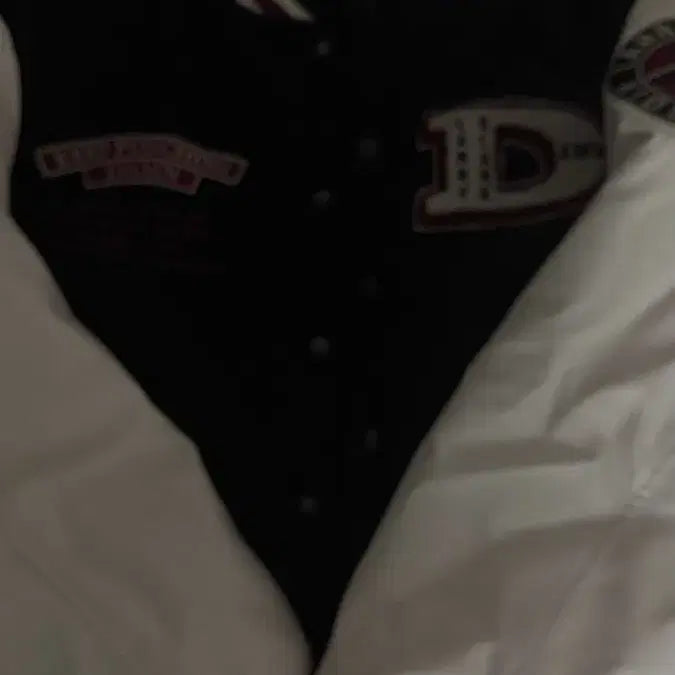 [BUNJANG] Larry Clark Varsity Jacket Black White / 래리클락 바시티자켓 정가 20