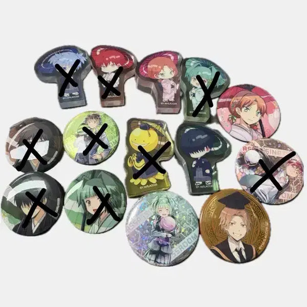 [BUNJANG] Assassination Classroom Acrylic Stand & Badge Set / 암살교실 뱃지 & 아크릴 스텐드