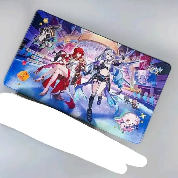 [BUNJANG] Honkai: Star Rail Exhibition Desk Mat - Silver Wolf & Himeko / 미개봉)붕괴 스타레일 전시회 장패드 은랑 히메코 별 사이를 걷는 회고록