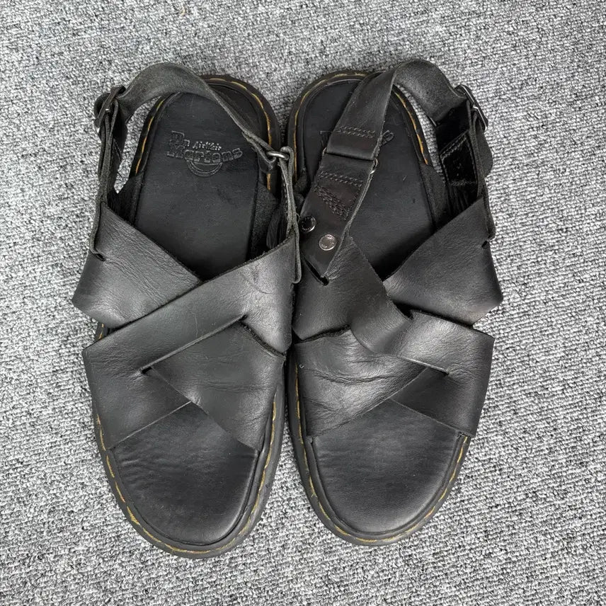[BUNJANG] Dr. Martens Black Leather Sandals / 닥터마틴 샌들 블랙
