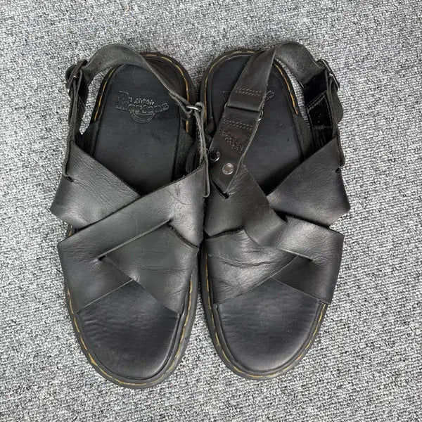 [BUNJANG] Dr. Martens Black Leather Sandals / 닥터마틴 샌들 블랙
