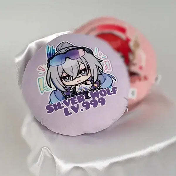 [BUNJANG] Honkai: Star Rail Exhibition Sealing Cushion - Silver Wolf & Himeko / 미개봉)붕괴 스타레일 전시회 쿠션 은랑 히메코 별 사이를 걷는 회고록