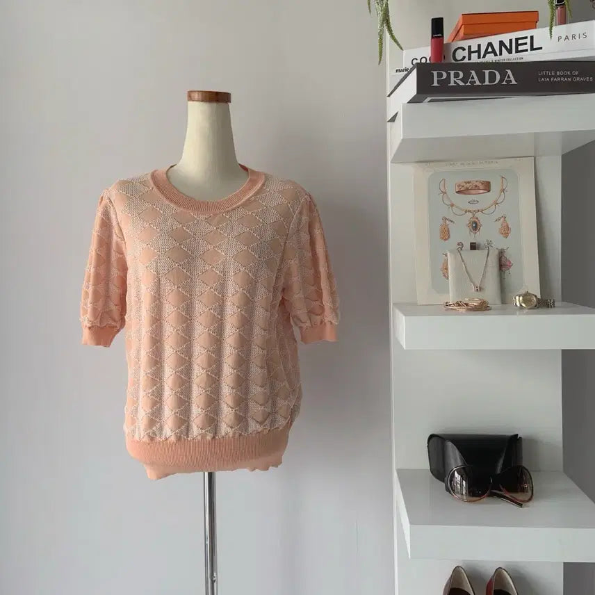 [BUNJANG] Lennibone Knit Short Sleeve Top Size 55 / 55 레니본 니트 반팔 2022생산