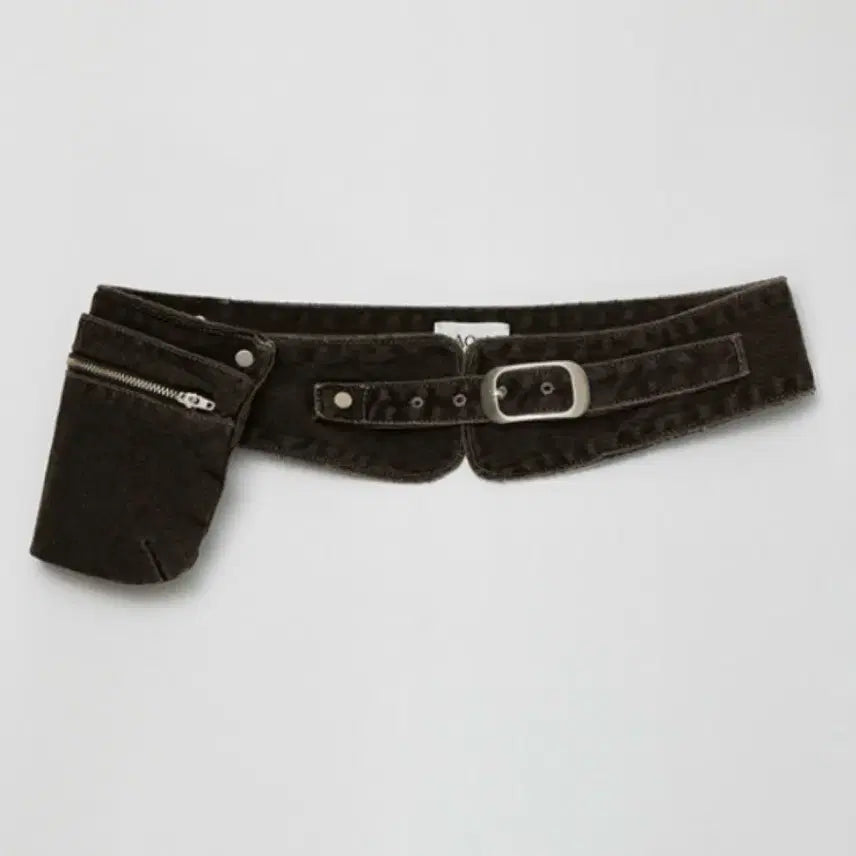 [BUNJANG] Aopt Pocket Denim Belt Bag - Brown / 아옵트 벨트백 POCKET DENIM BELT - BROWN
