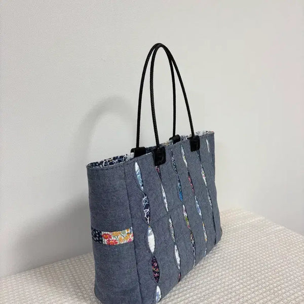 [BUNJANG] Quilted Window Bag (Medium Blue) / #빅세일# 퀼트 윈도우백 (중청)