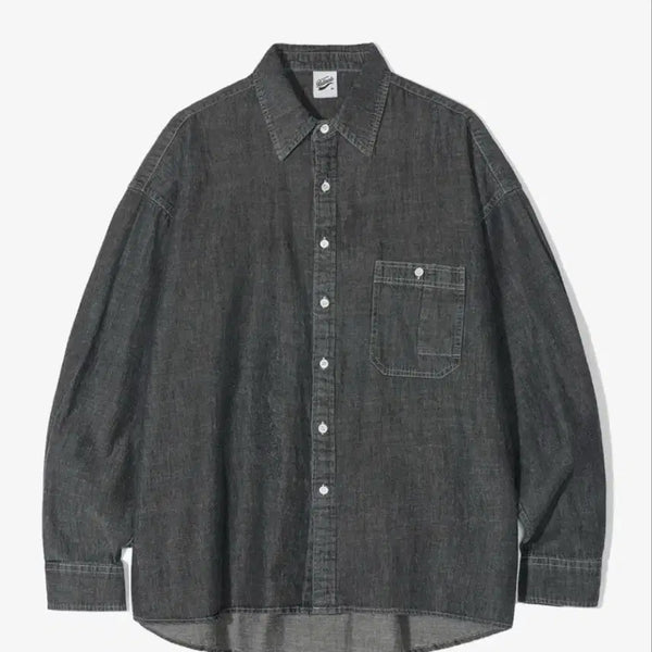 [BUNJANG] Partimento Black Indigo Shirt / 파르티멘토 흑청 셔츠