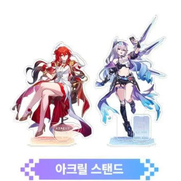[BUNJANG] Honkai: Star Rail Exhibition Acrylic Stand Set - Silver Wolf & Himeko / 미개봉)붕괴 스타레일 전시회 아크릴 스탠드 세트 은랑 히메코 별 사이를 걷는 회고록