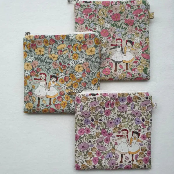 [BUNJANG] Handmade Anne of Green Gables Secret Pouch / 핸드메이드 빨간머리앤 시크릿 파우치(생리대 파우치)_개당