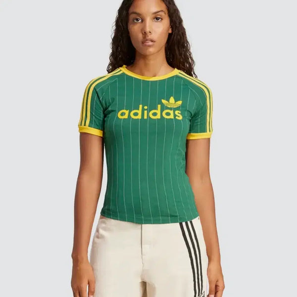 [BUNJANG] Adidas Linear Cali Graphic Tee - Green / 아디다스 리니어 캘리 그래픽 티 - 그린
