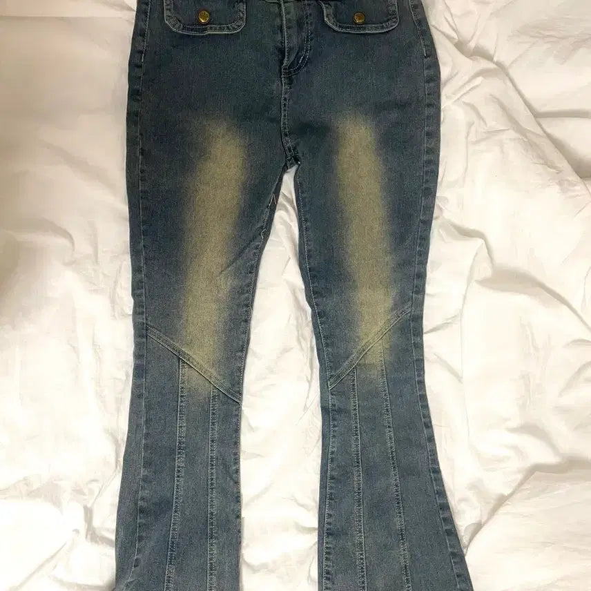 [BUNJANG] Vintage Gyaru Style Bootcut Jeans / 빈티지 갸루깔 부츠컷 팬츠