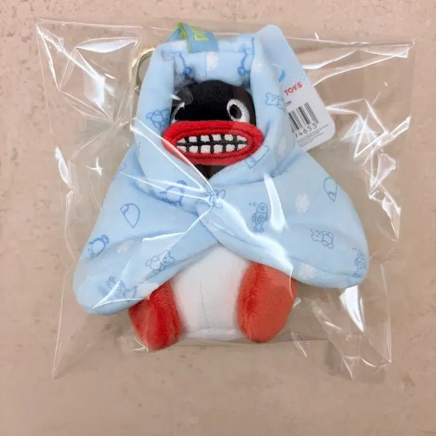 [BUNJANG] Pingu Blanket Keychain / 새상품)환자 핑구 담요 키링