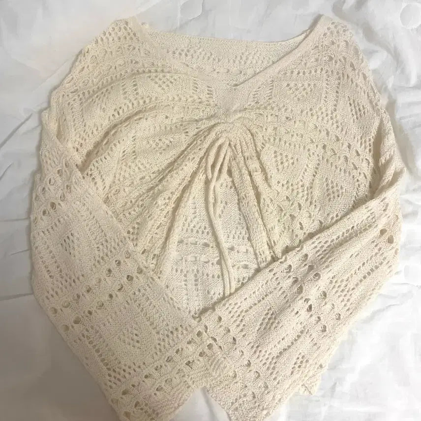 [BUNJANG] Vintage Mori Mesh Cardigan / 빈티지 모리 그물 가디건
