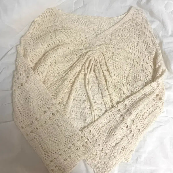 [BUNJANG] Vintage Mori Mesh Cardigan / 빈티지 모리 그물 가디건