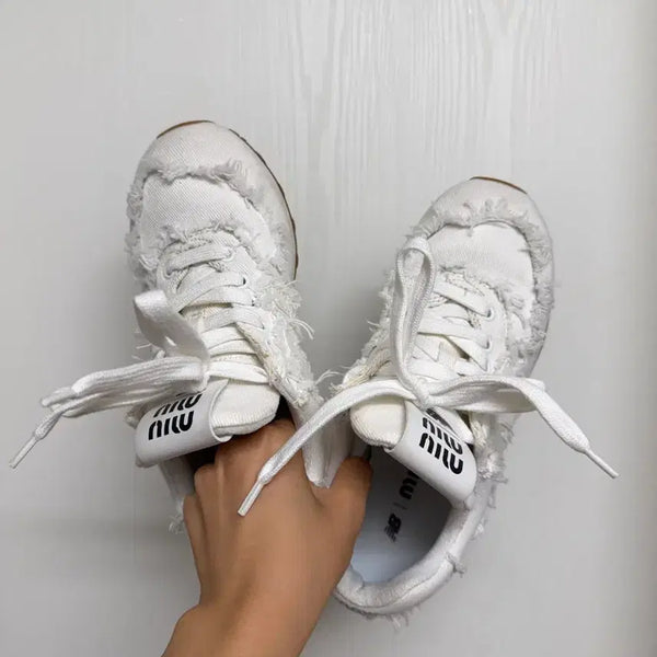 [BUNJANG] Miu Miu x New Balance 574 Sneakers / 미우미우 뉴발란스 574 스니커즈 230